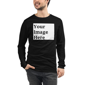 Custom Landscape/Horizontal Image Unisex Long Sleeve Tee