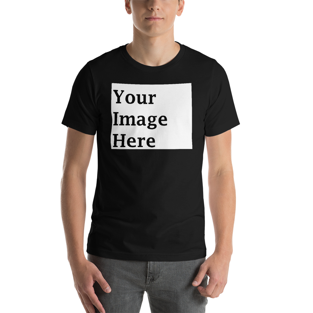 Horizontal/Landscape Orientation Custom Short-Sleeve Unisex T-Shirt